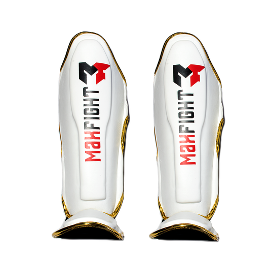 ESPINILLERAS MF LEATHER PRO - WHITE